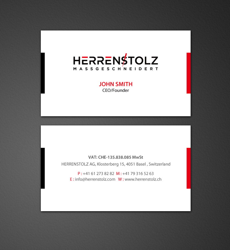 Stationery Design by chandrayaan.creative for HERRENSTOLZ AG | Design #11942488