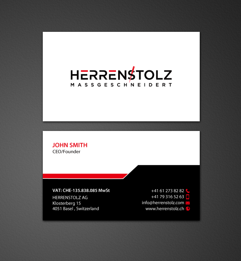 Stationery Design by chandrayaan.creative for HERRENSTOLZ AG | Design #11942489