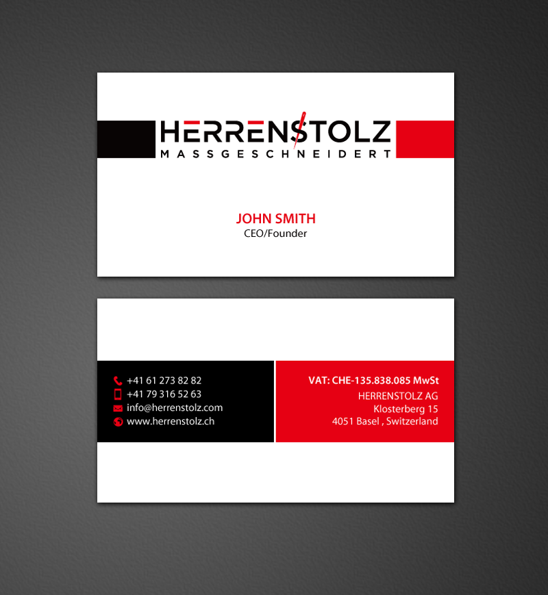 Stationery Design by chandrayaan.creative for HERRENSTOLZ AG | Design #11942492