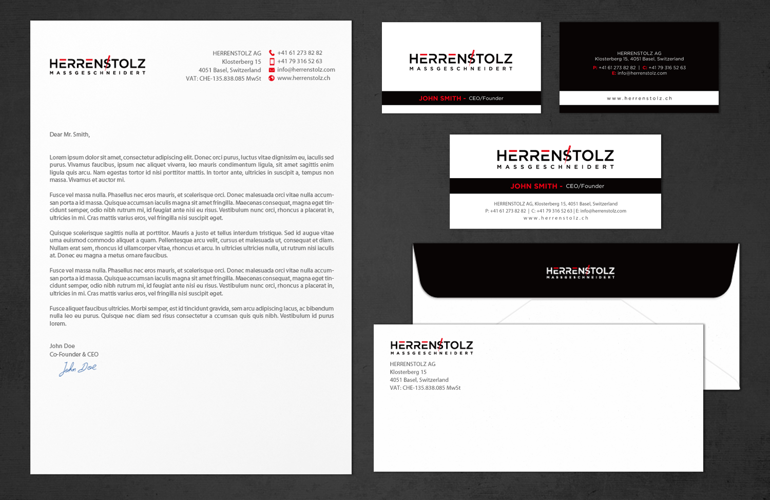 Stationery Design by chandrayaan.creative for HERRENSTOLZ AG | Design #11954181