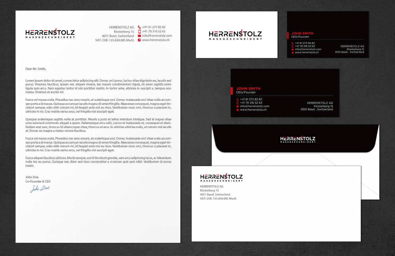 Stationery Design by chandrayaan.creative for HERRENSTOLZ AG | Design #11954182