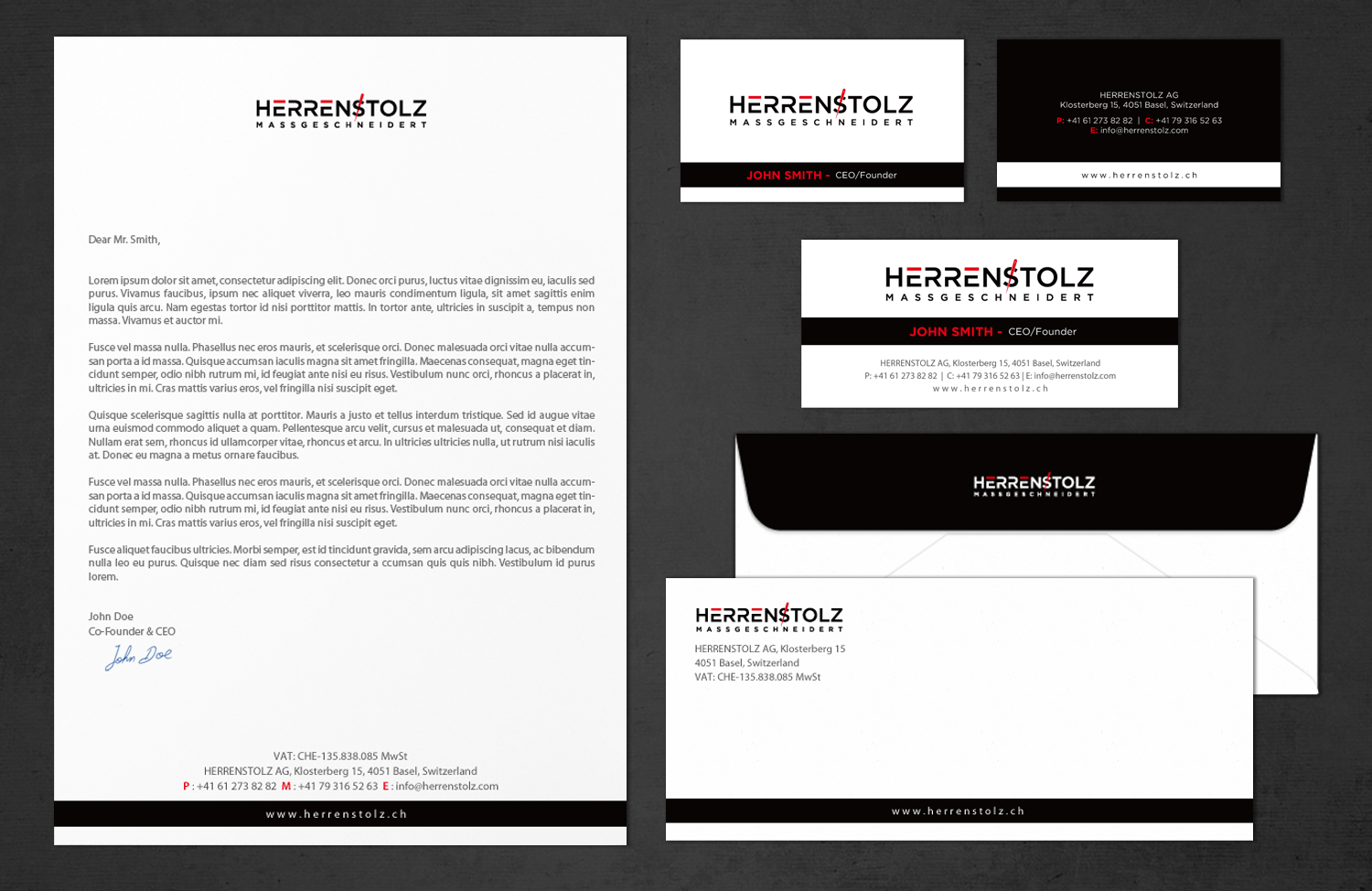Stationery Design by chandrayaan.creative for HERRENSTOLZ AG | Design #11954186