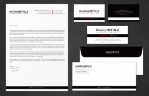 Stationery Design by chandrayaan.creative for HERRENSTOLZ AG | Design: #11954187
