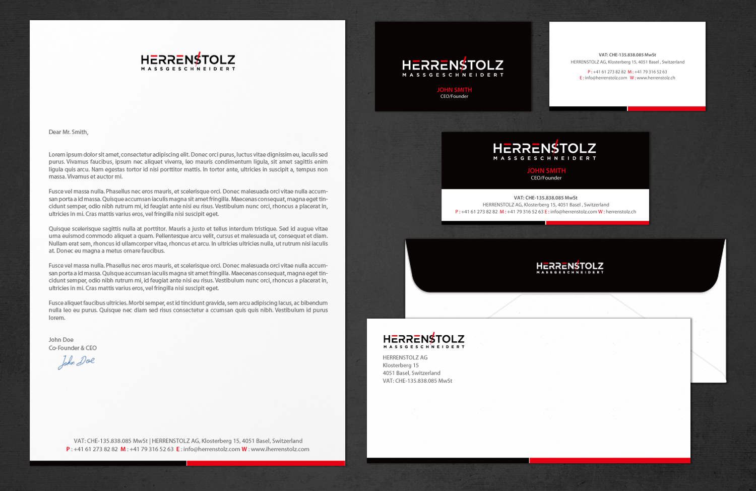 Stationery Design by chandrayaan.creative for HERRENSTOLZ AG | Design #11954188