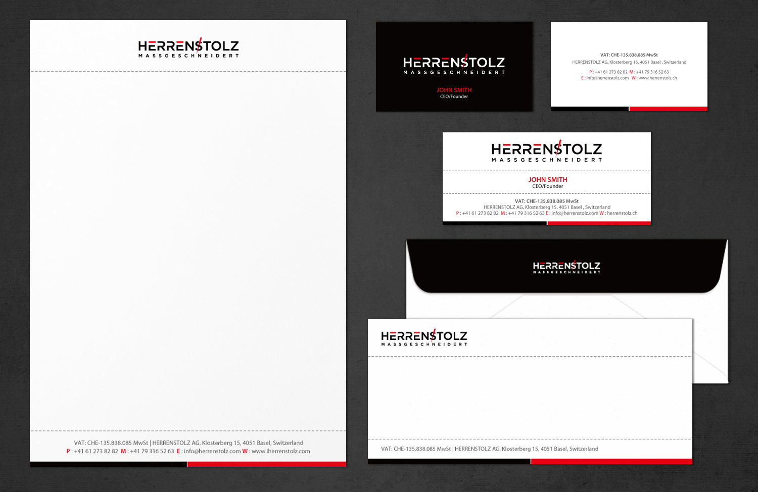 Stationery Design by chandrayaan.creative for HERRENSTOLZ AG | Design #11964726