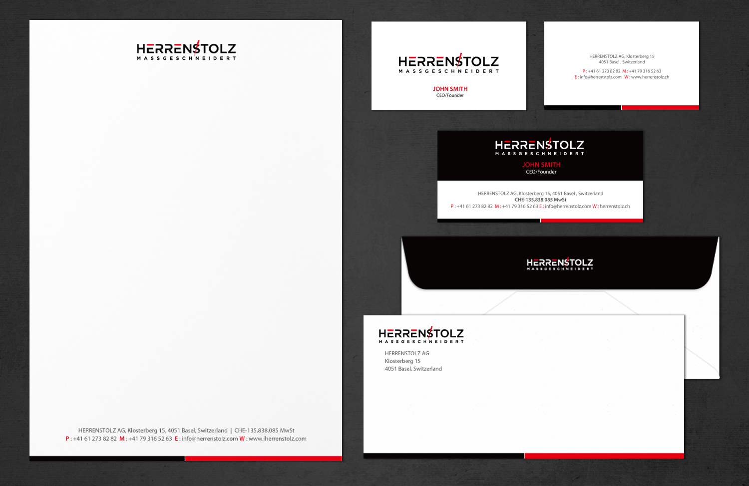 Stationery Design by chandrayaan.creative for HERRENSTOLZ AG | Design #12003506