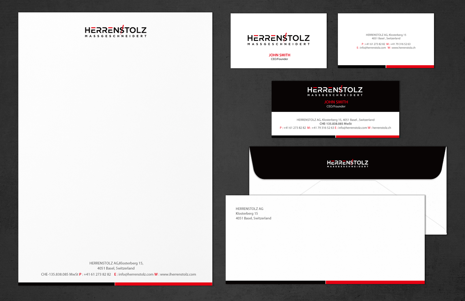 Stationery Design by chandrayaan.creative for HERRENSTOLZ AG | Design #12115872