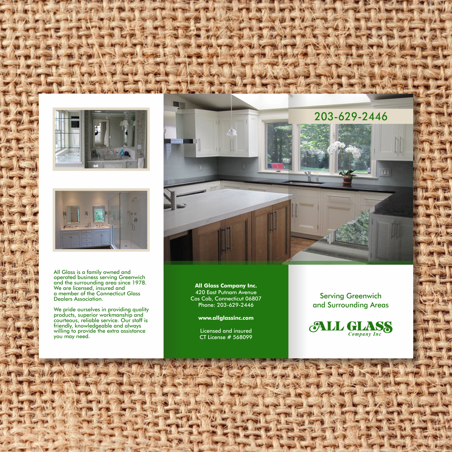 Brochure Design by barinix for ALL GLASS CO. INC. | Design #17653176