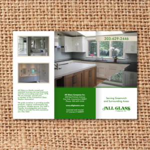 Brochure Design by barinix for ALL GLASS CO. INC. | Design: #17653176