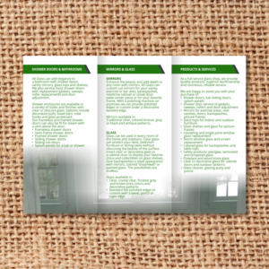 Brochure Design by barinix for ALL GLASS CO. INC. | Design: #17653179