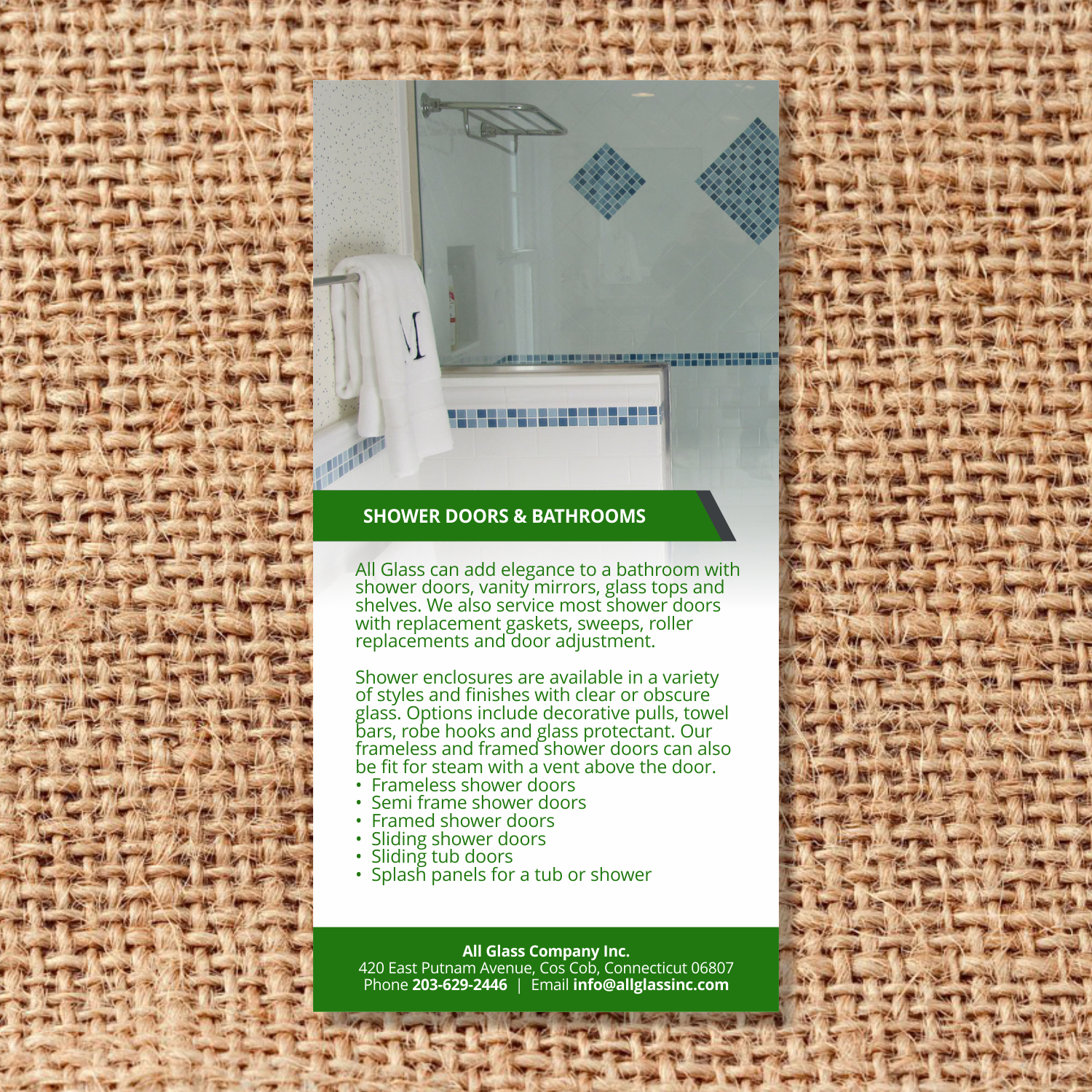 Brochure Design by barinix for ALL GLASS CO. INC. | Design #17685920