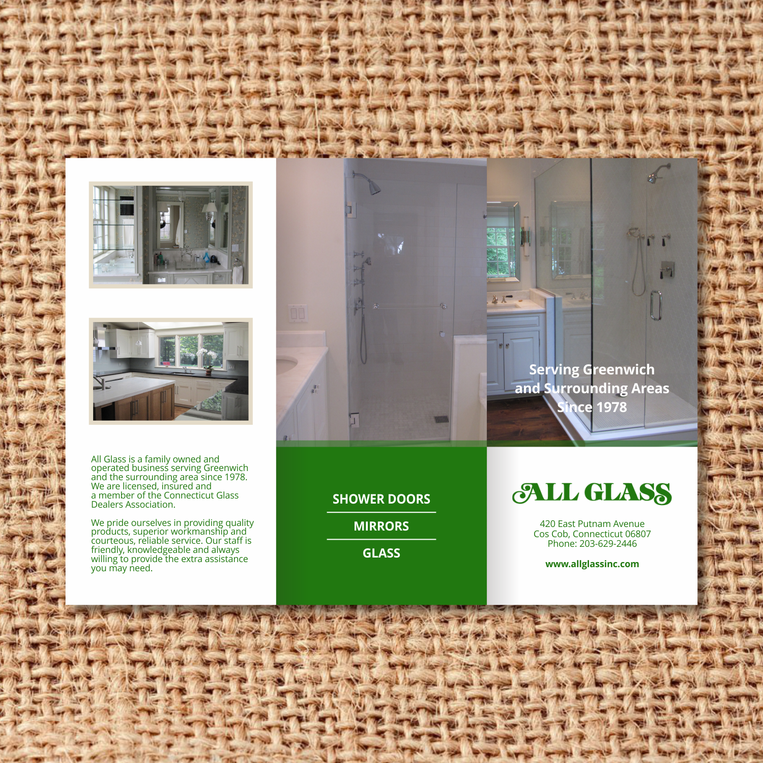 Brochure Design by barinix for ALL GLASS CO. INC. | Design #17695653