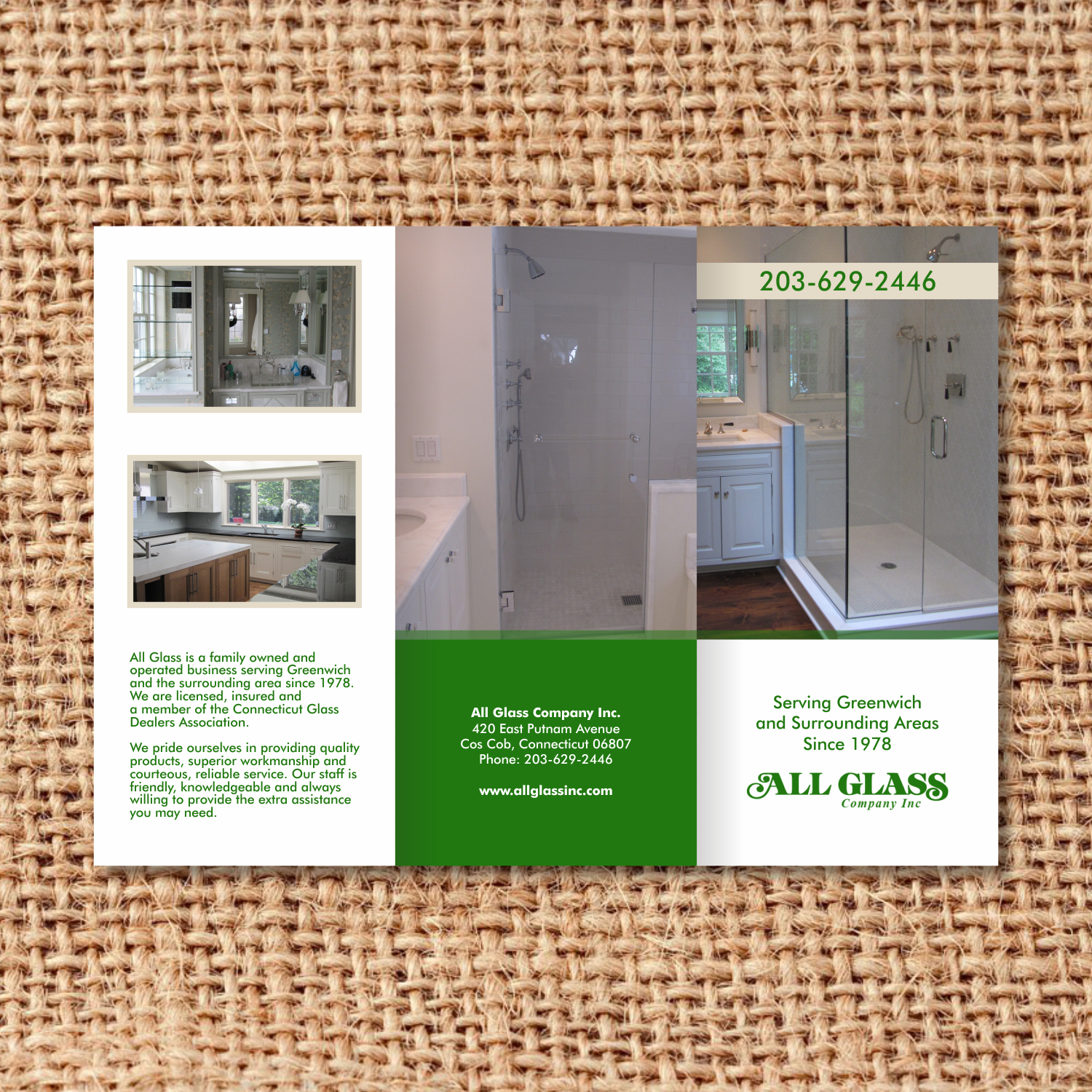 Brochure Design by barinix for ALL GLASS CO. INC. | Design #17719575