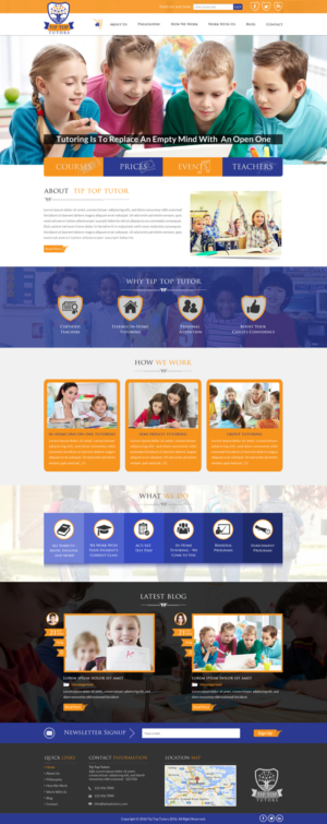 Tip Top Tutors Needs A New Website Design | Web-Design von Sbss