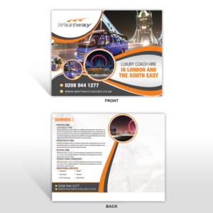 Flyer-Design von debdesign für Westway Coach Services | Design: #11988069