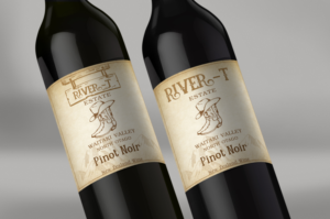 WINE LABEL for River-T Estate. | Aufkleber-Design von Shark1