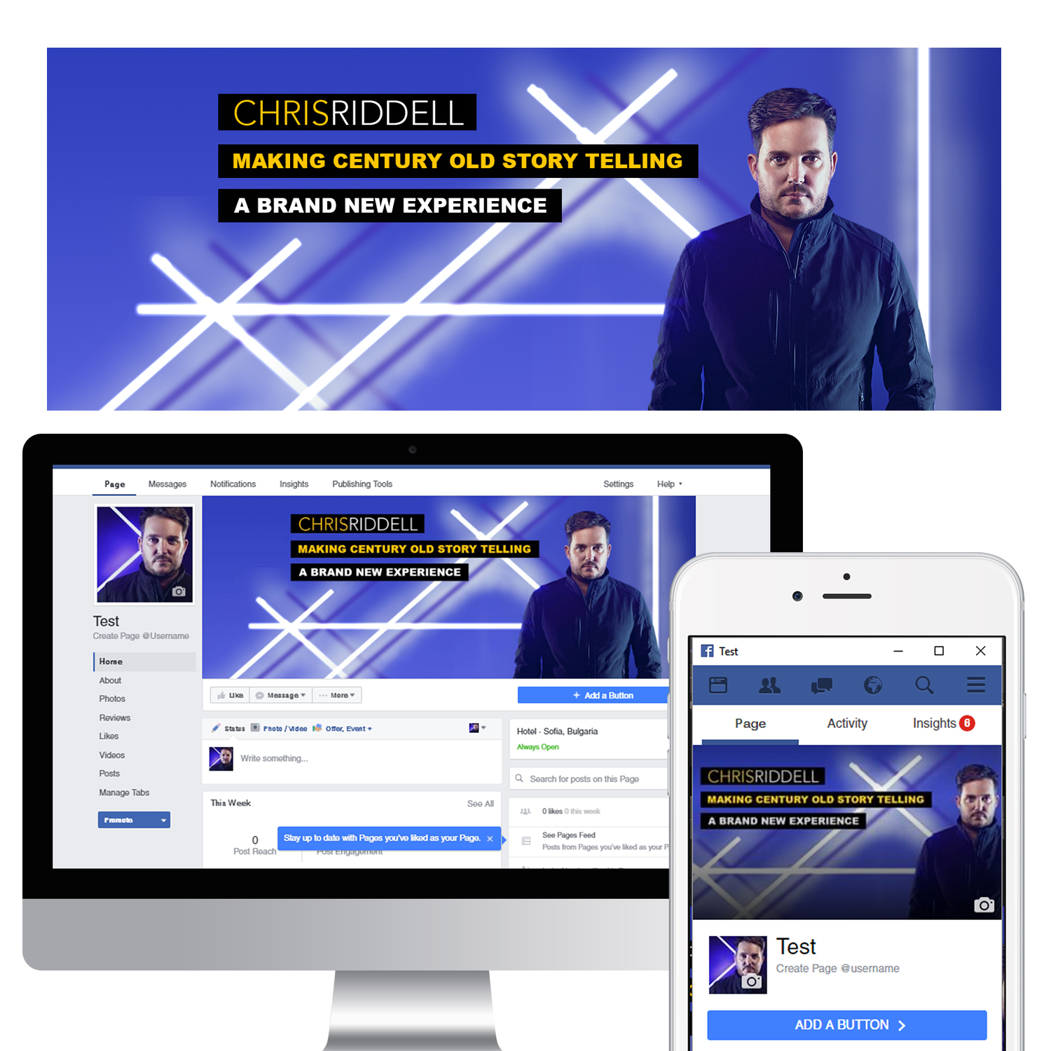 Facebook Design by Kristina Andonoff for this project | Design #12028017