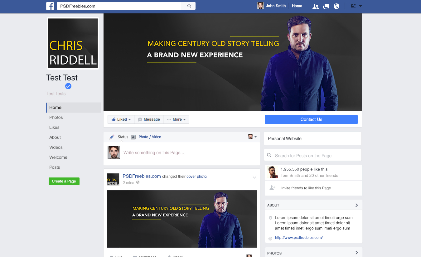 Facebook Design by Kristina Andonoff for this project | Design #12047717