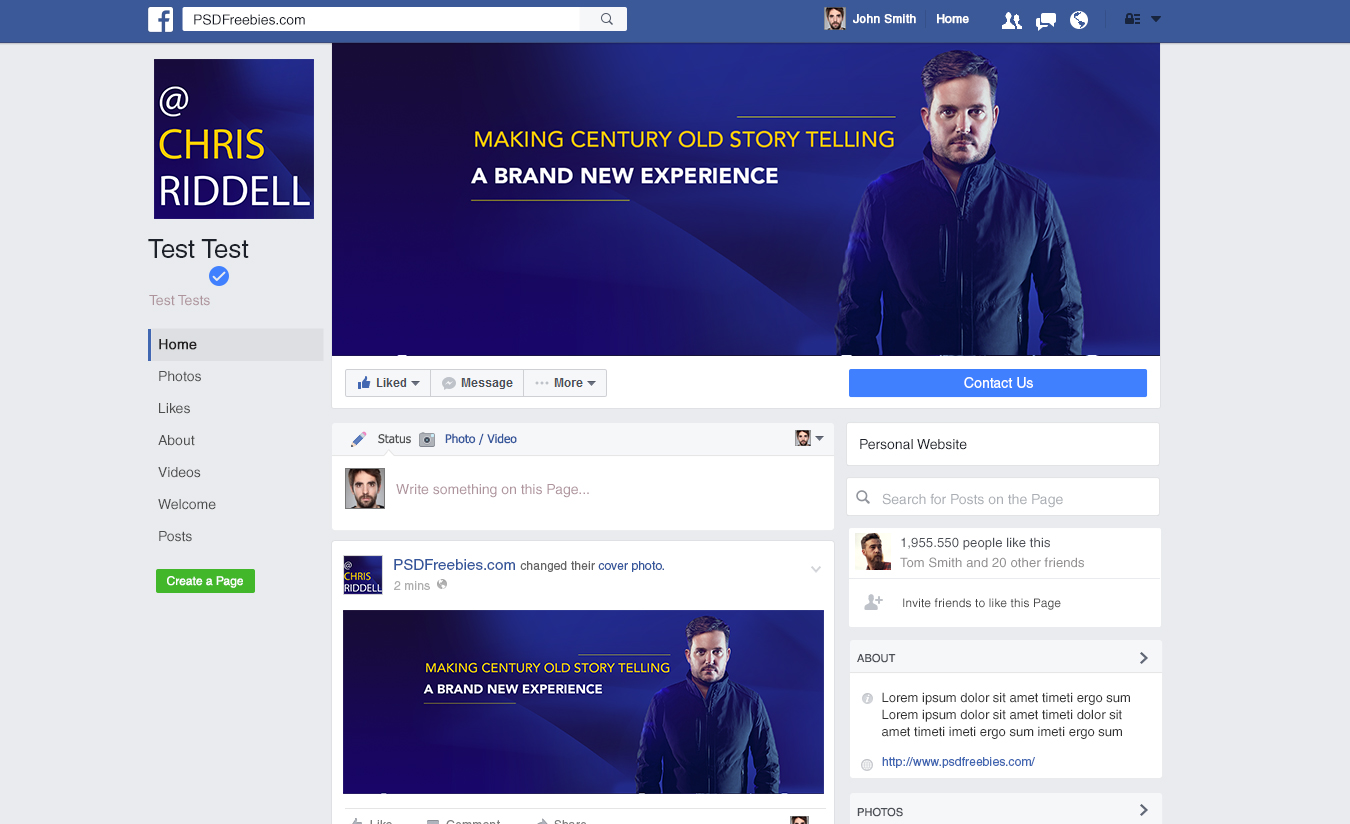 Facebook Design by Kristina Andonoff for this project | Design #12047718