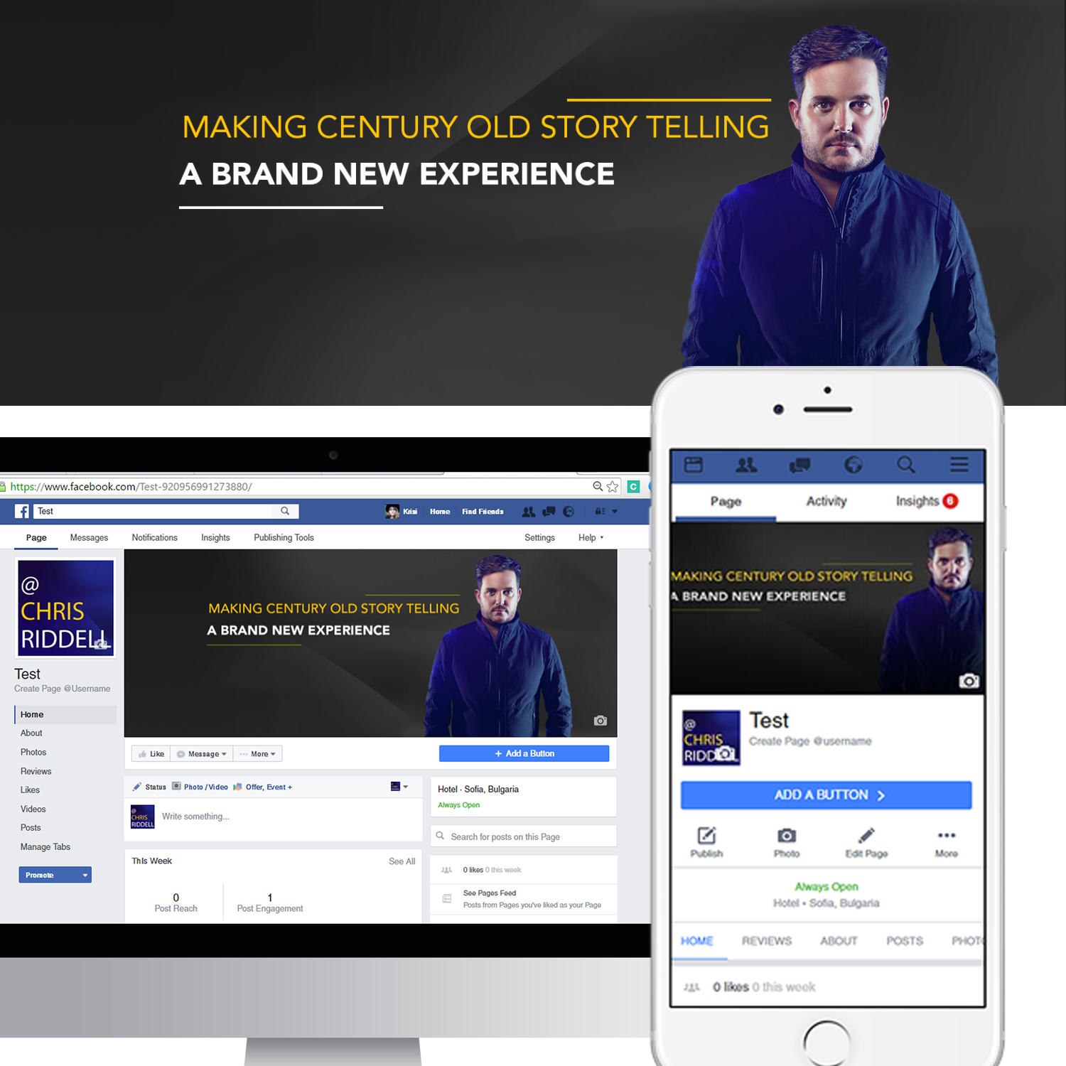 Facebook Design by Kristina Andonoff for this project | Design #12057119