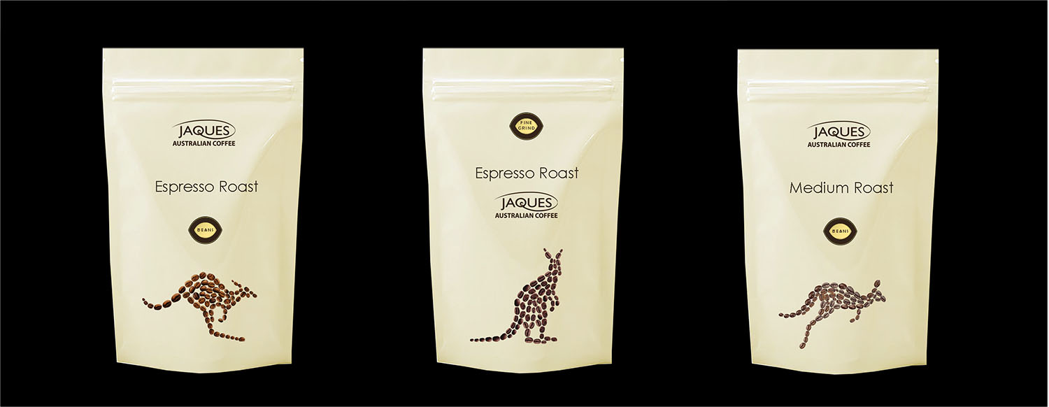 Verpackungs-Design von Design1000 für Jaques Australian Coffee | Design #12072465
