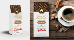 Packaging Design by wow factory for Jaques Australian Coffee | Design: #12021386