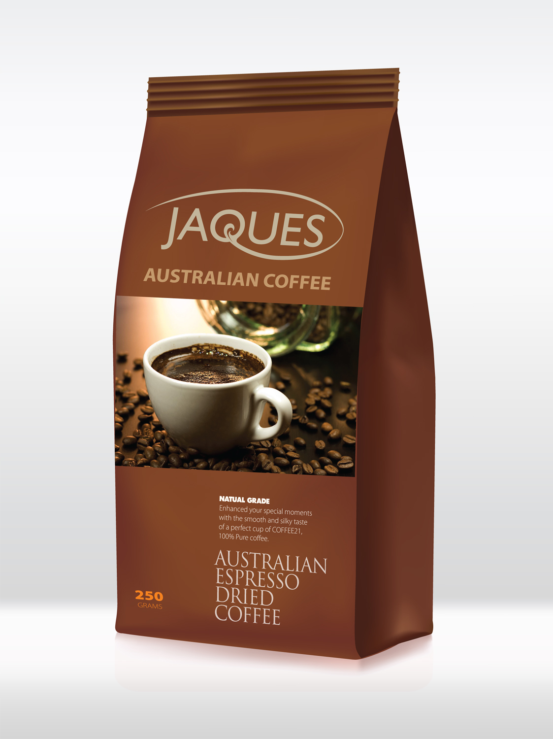 Diseño de Empaque por wiesnu.a para Jaques Australian Coffee | Diseño #12030997