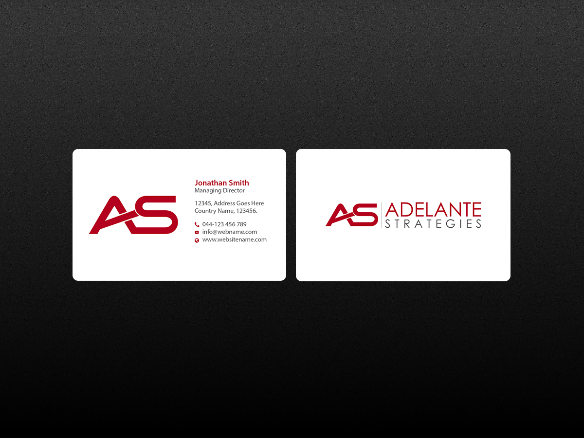 Logo Design by Creations Box 2015 for Adelante Strategies | Design #11955330