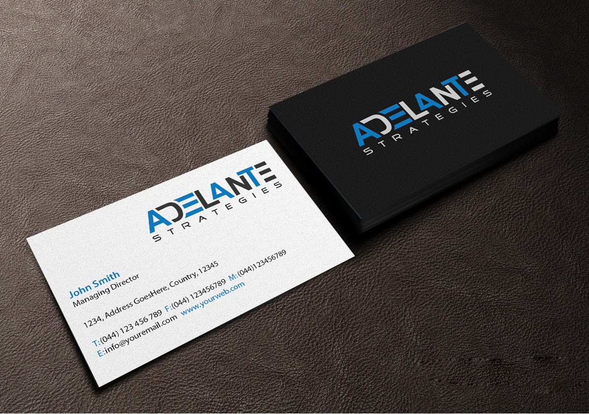 Logo-Design von Creations Box 2015 für Adelante Strategies | Design #11955358