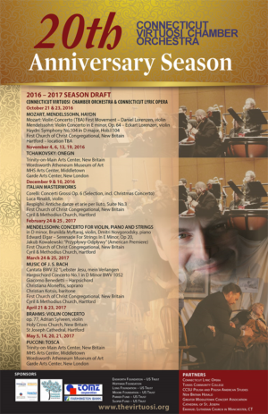 Poster Design by Venus L. Penaflor for Connecticut Virtuosi Chamber Orchestra, Inc.  | Design: #12011541