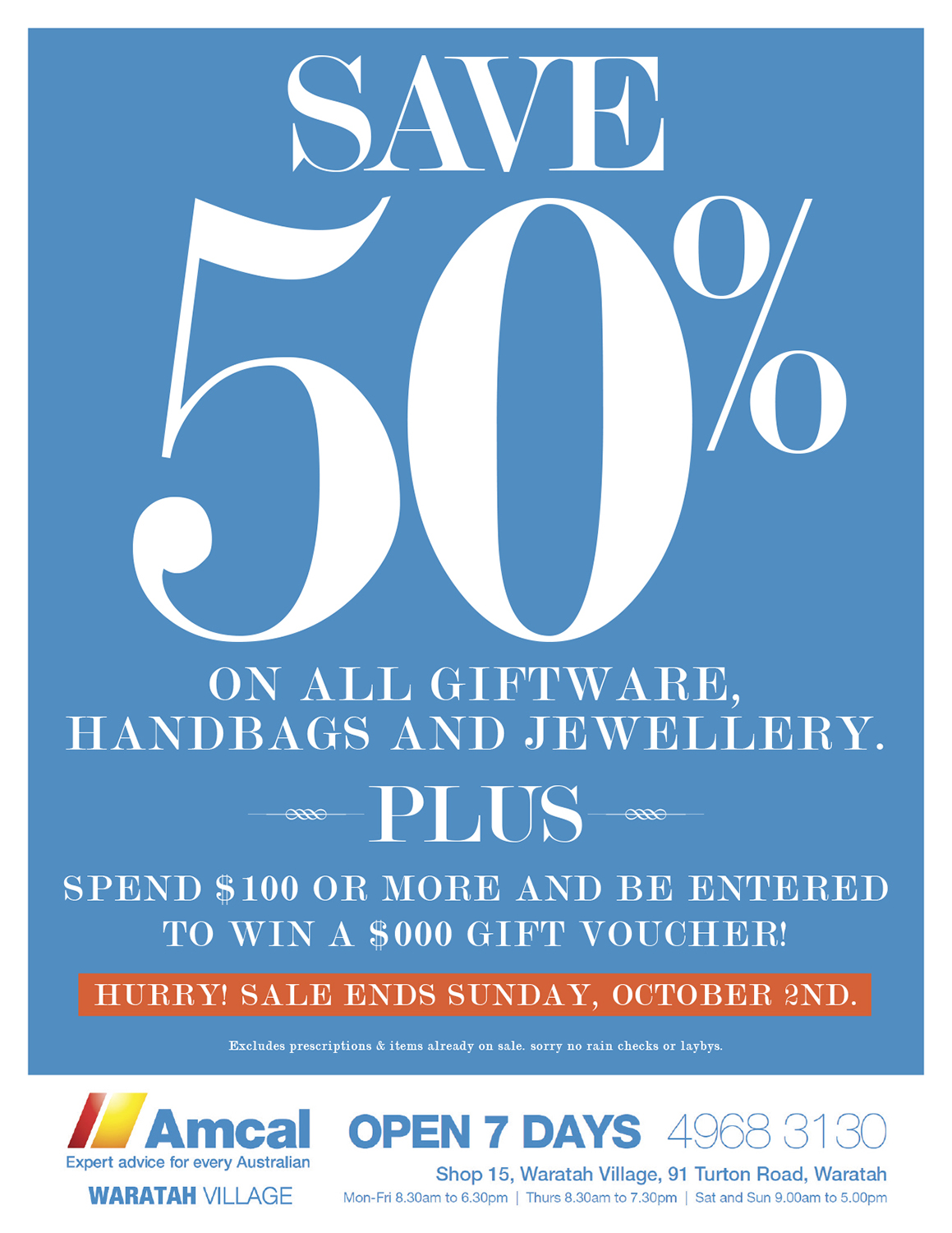 Newspaper Ad Design by eg.design for Waratah Amcal Plus Pharmacy  | Design #11969378