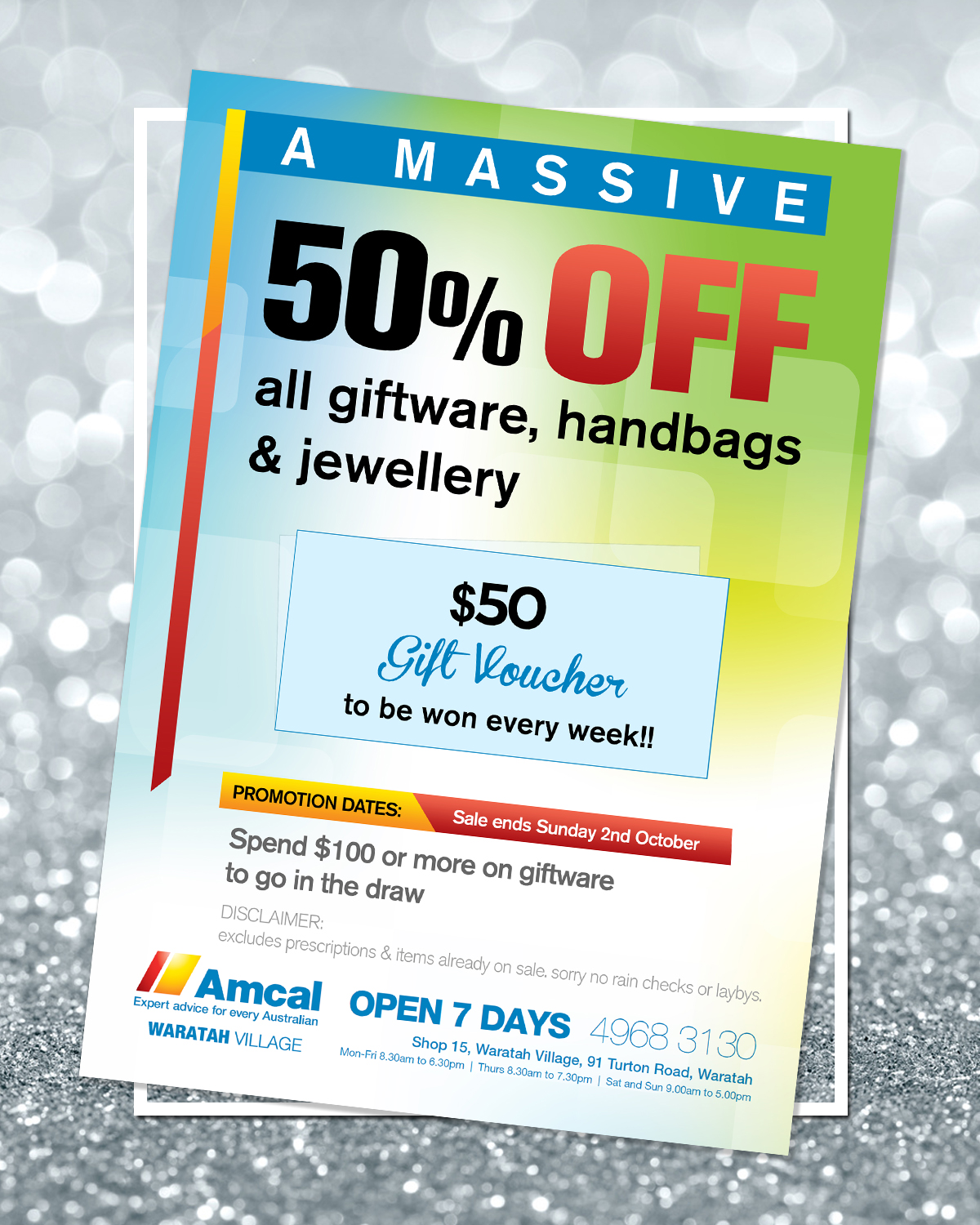 Newspaper Ad Design by CreativeTrends for Waratah Amcal Plus Pharmacy  | Design #11956471