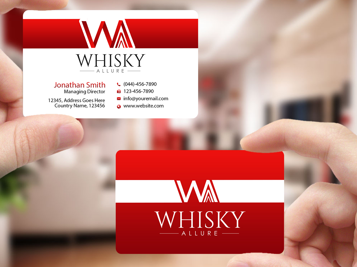 Logo Design by Creations Box 2015 for Whisky Allure | Design #11966137
