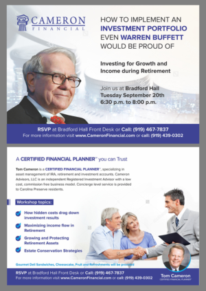 How to Implement an Investment Portfolio Even Warren Buffet would be Proud of | Diseño de Postal por D Creative