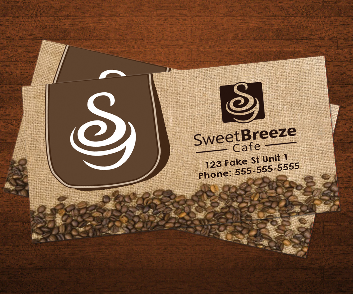 Elegant Modern Business Card Design For Slawomir Budziosz By Business Card Design By Arjun P Haridasan For Sweet Breeze Cafe