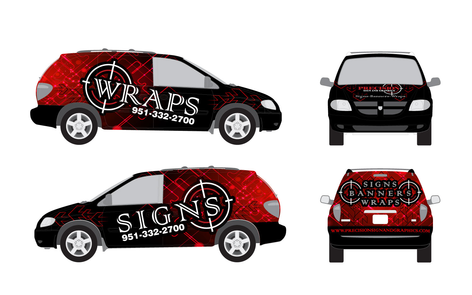 Signage Design by at-as for Precision Sign and Graphics.com | Design #12032276