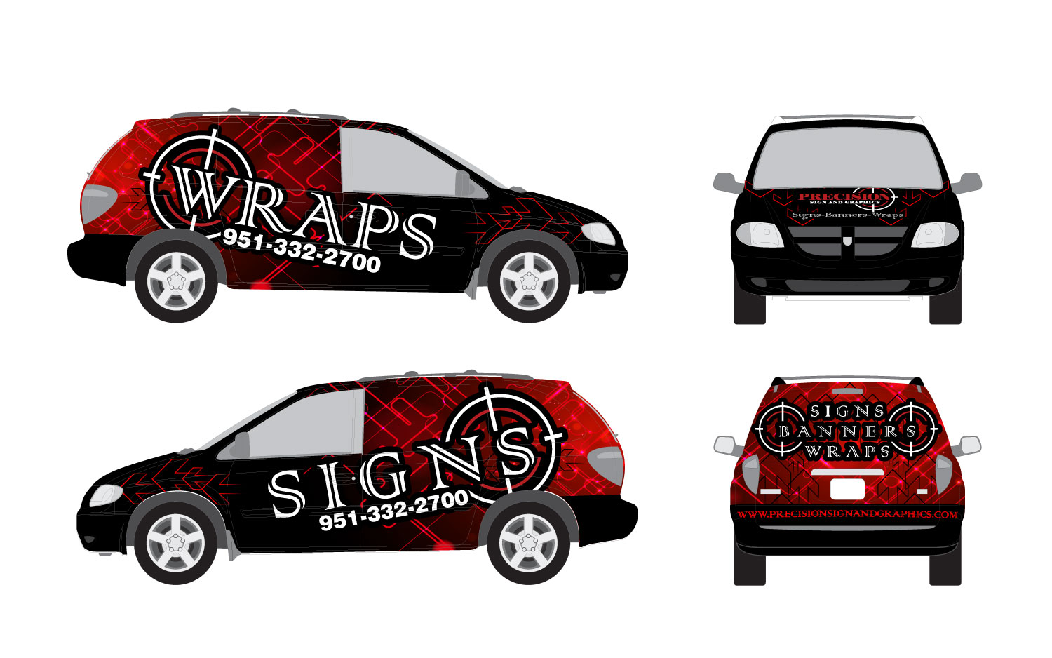 Signage Design by at-as for Precision Sign and Graphics.com | Design #12035303