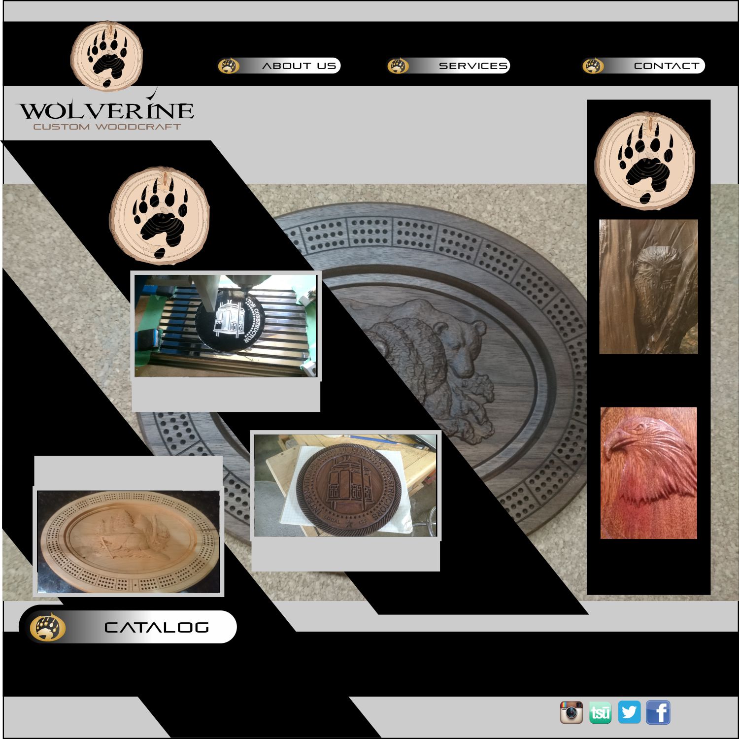 Web Design by keynesis for Wolverine Custom Woodcraft | Design #12031439