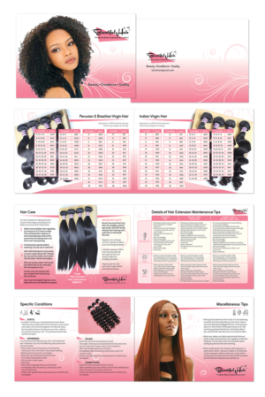 Beautiful Hair price sheet/brochure | Diseño de Brochure por Karen Gameiro