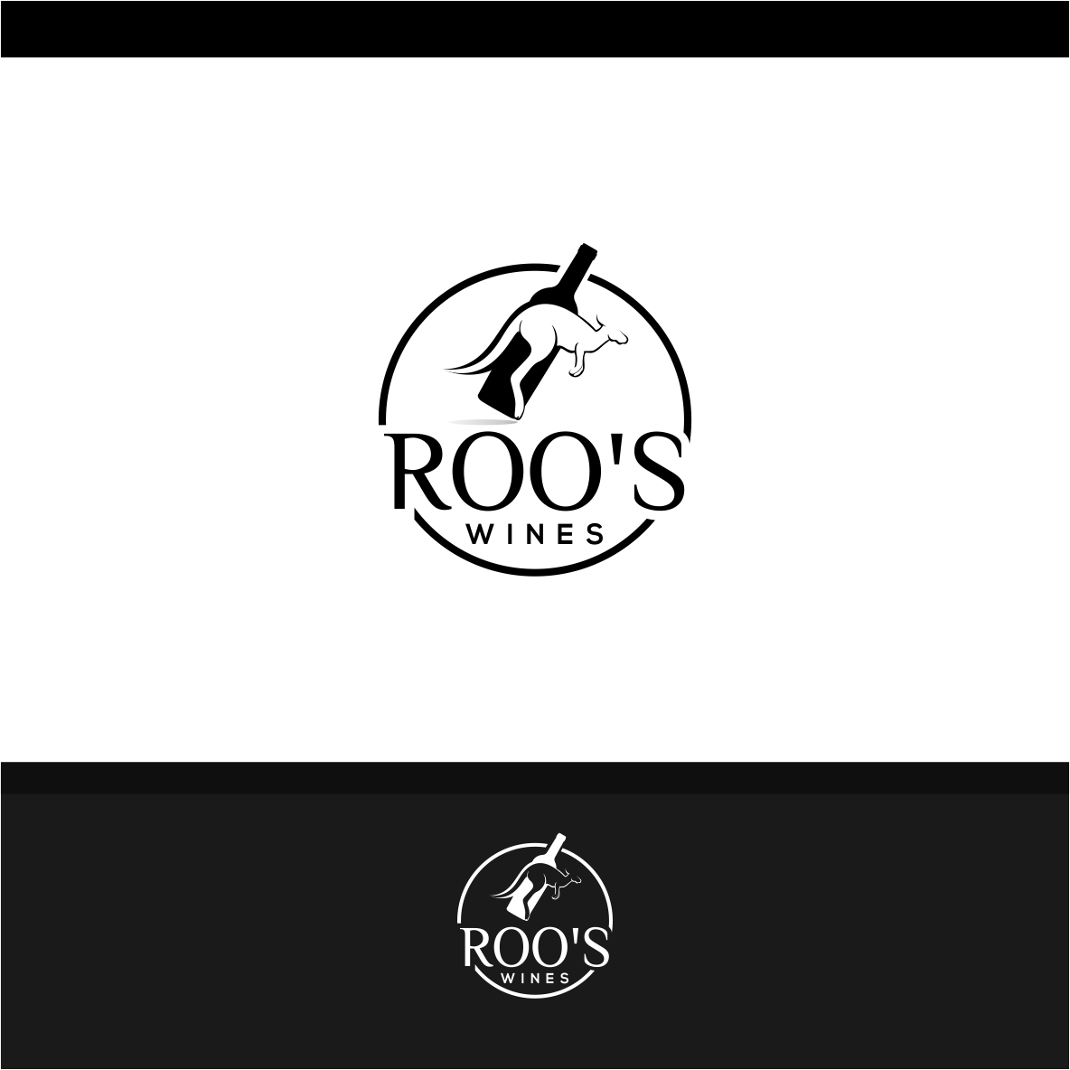 Logo Design by ecorokerz for Roo's wines | Design #11977942