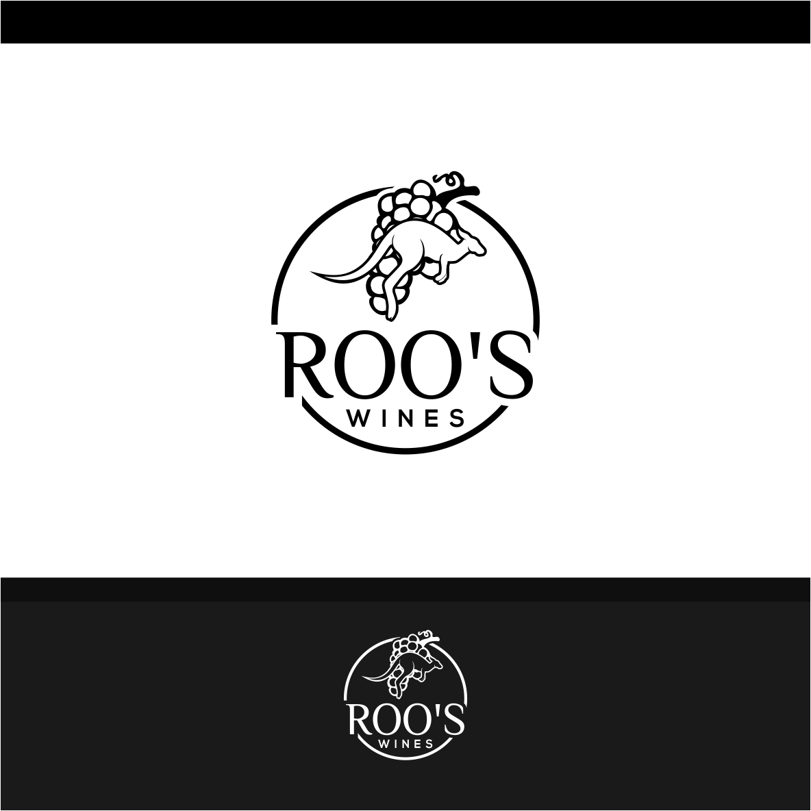 Logo Design by ecorokerz for Roo's wines | Design #11987315