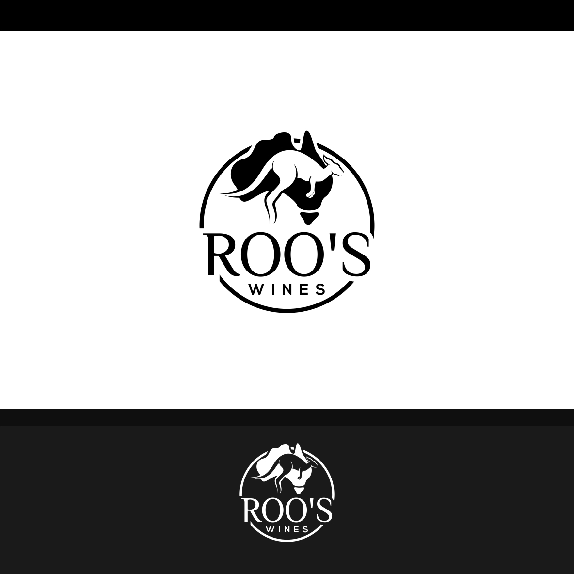 Logo Design by ecorokerz for Roo's wines | Design #11988688