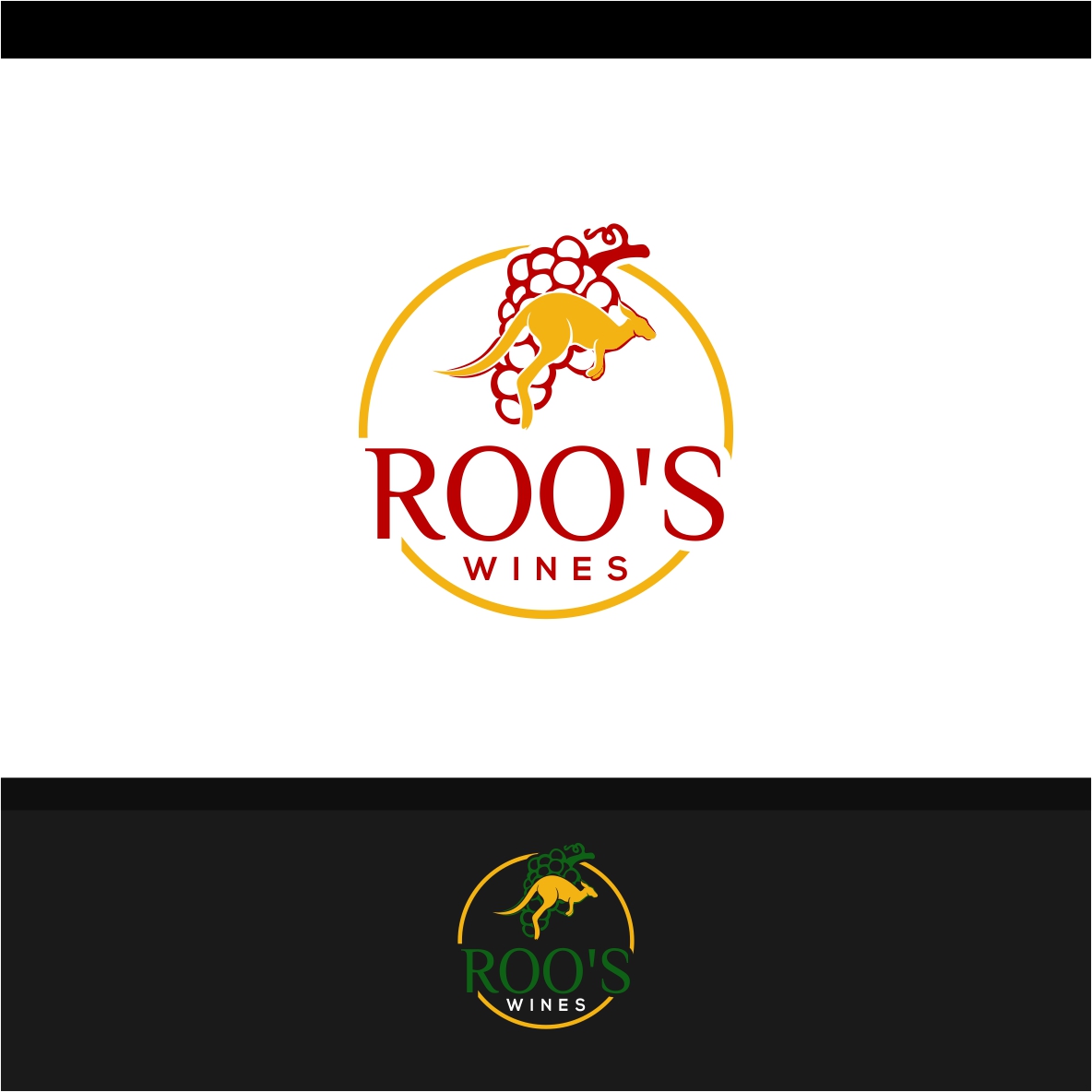 Logo Design by ecorokerz for Roo's wines | Design #11991941