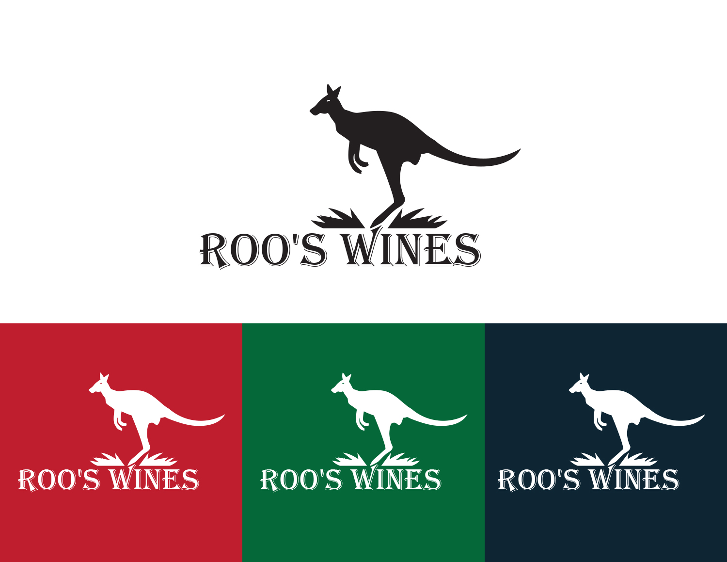 Logo Design by fisekovic goran for Roo's wines | Design #11984179