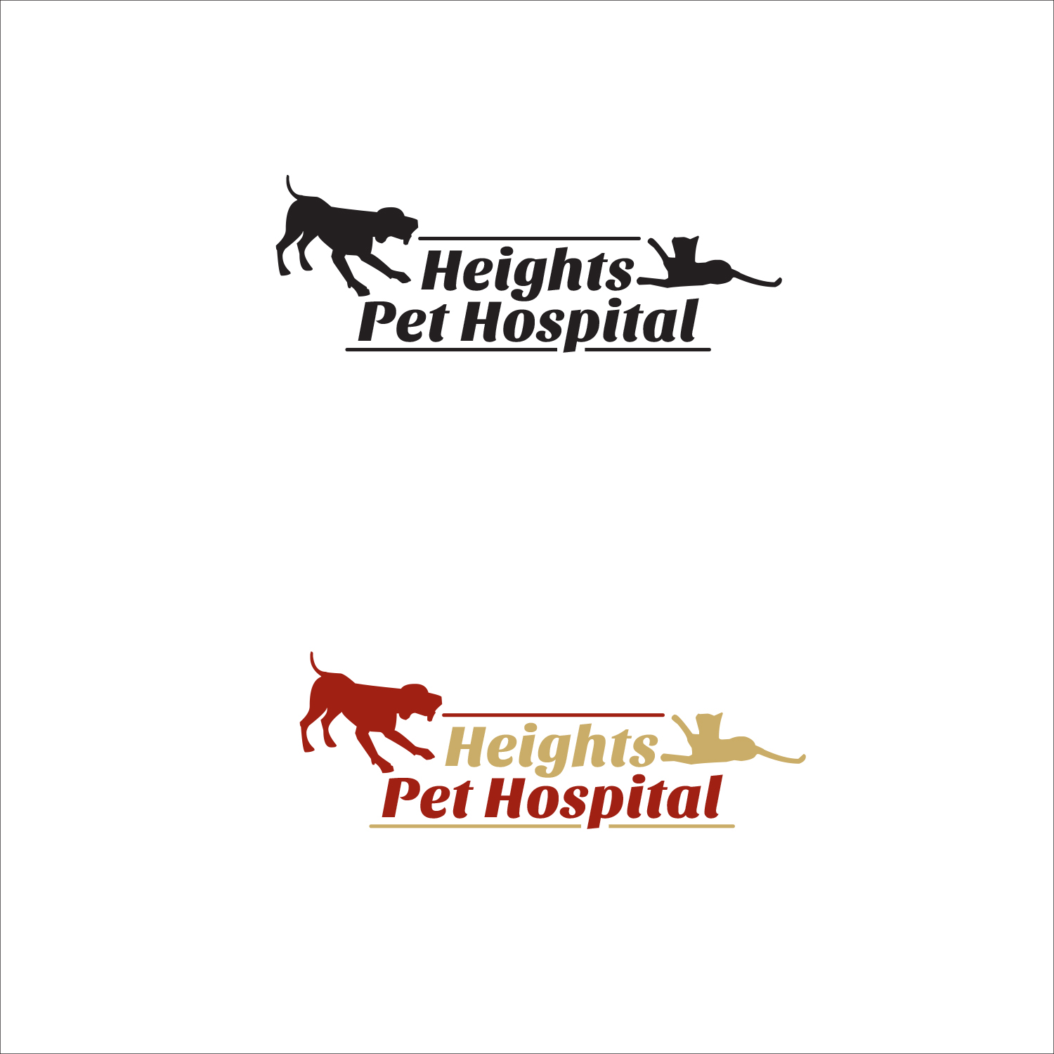 Logo Design by RLW DESIGN for Heights Pet Hospital | Design #12007858