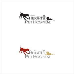 Logo Design by RLW DESIGN for Heights Pet Hospital | Design: #12009651