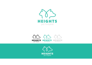 Logo Design by Mandy Illustrator for Heights Pet Hospital | Design: #12012087