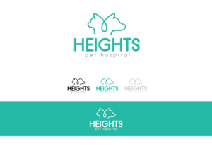 Logo Design by Mandy Illustrator for Heights Pet Hospital | Design: #12021897