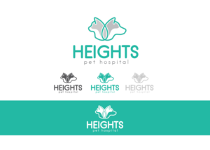 Logo Design by Mandy Illustrator for Heights Pet Hospital | Design: #12021906