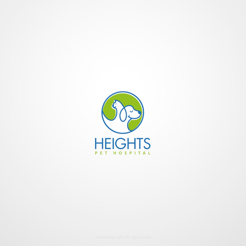 Logo Design by Alex Martin for Heights Pet Hospital | Design #12012639